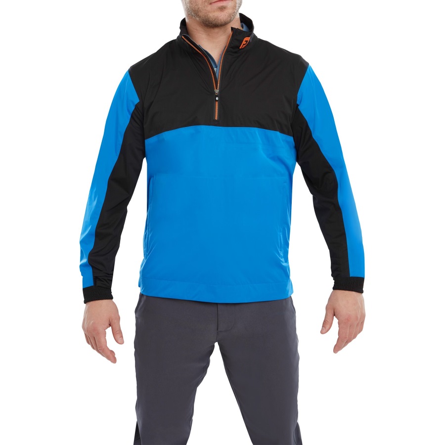 Sapphire-Black-Orange Footjoy HydroKnit 1-2 Zip Jacket
