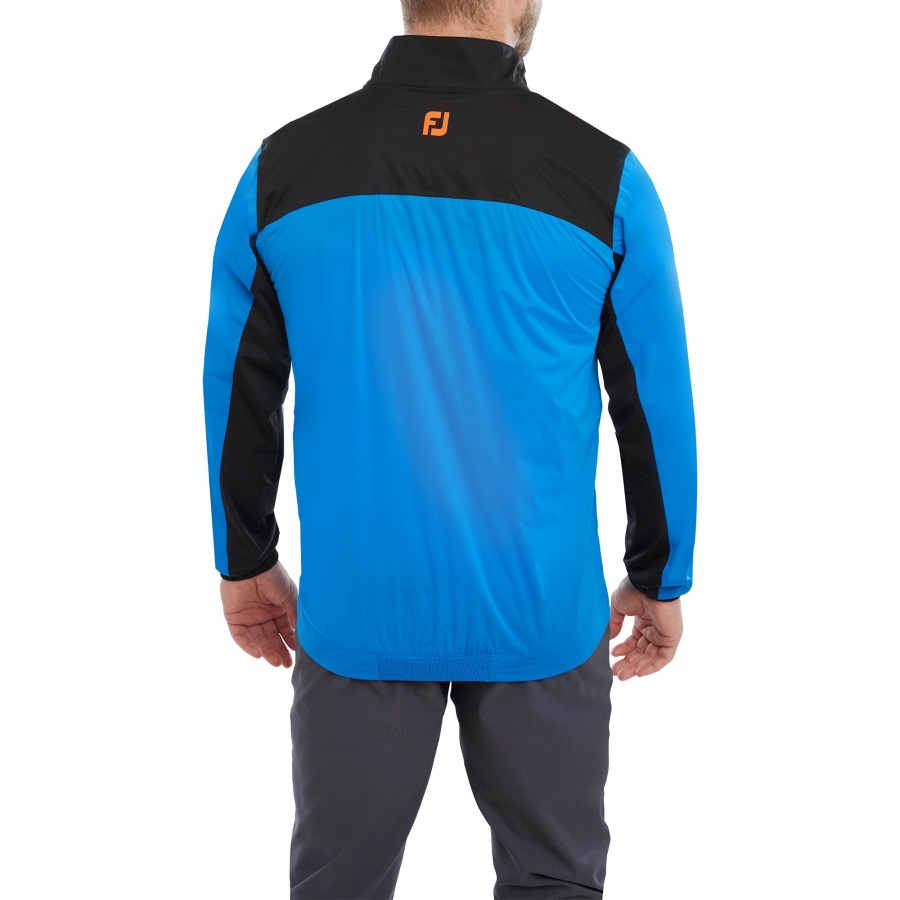 Sapphire-Black-Orange Footjoy HydroKnit 1-2 Zip Jacket