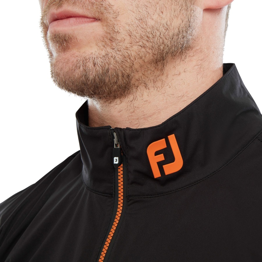 Sapphire-Black-Orange Footjoy HydroKnit 1-2 Zip Jacket