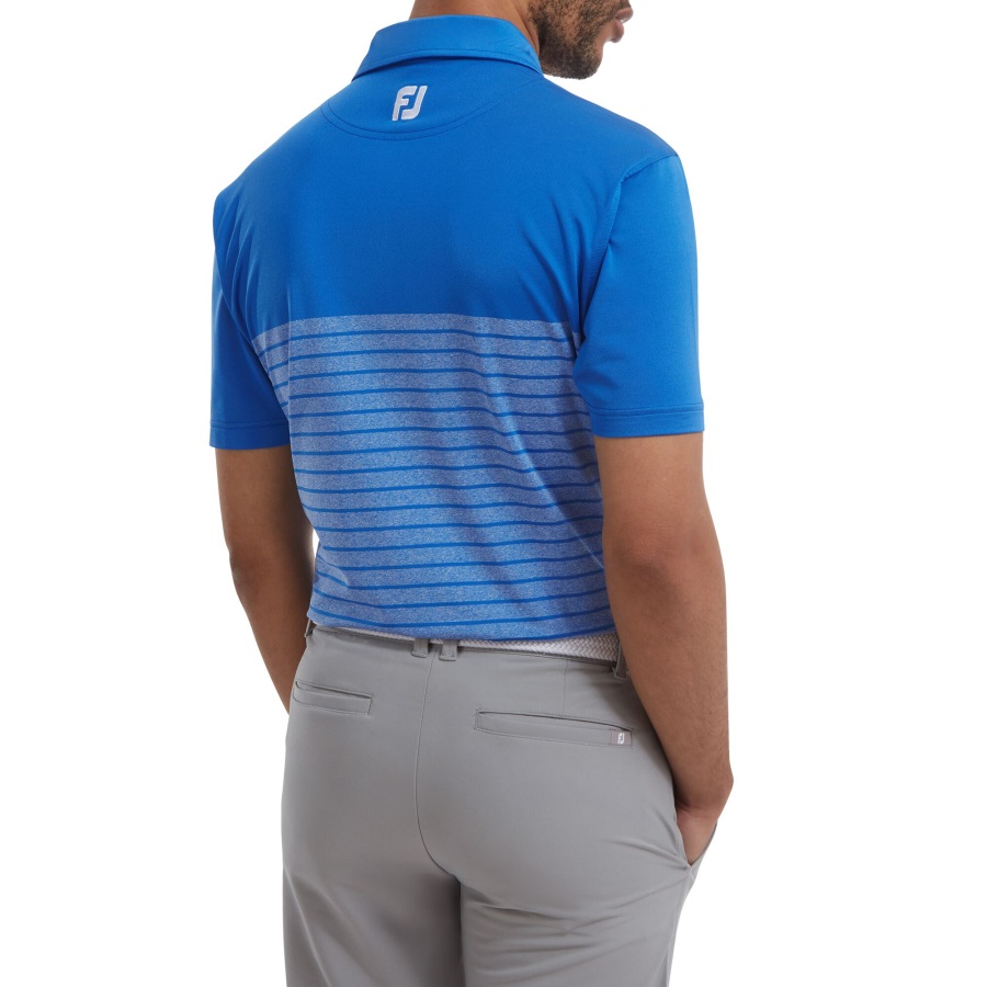 Blue Footjoy Engineered Heather Stripe Lisle