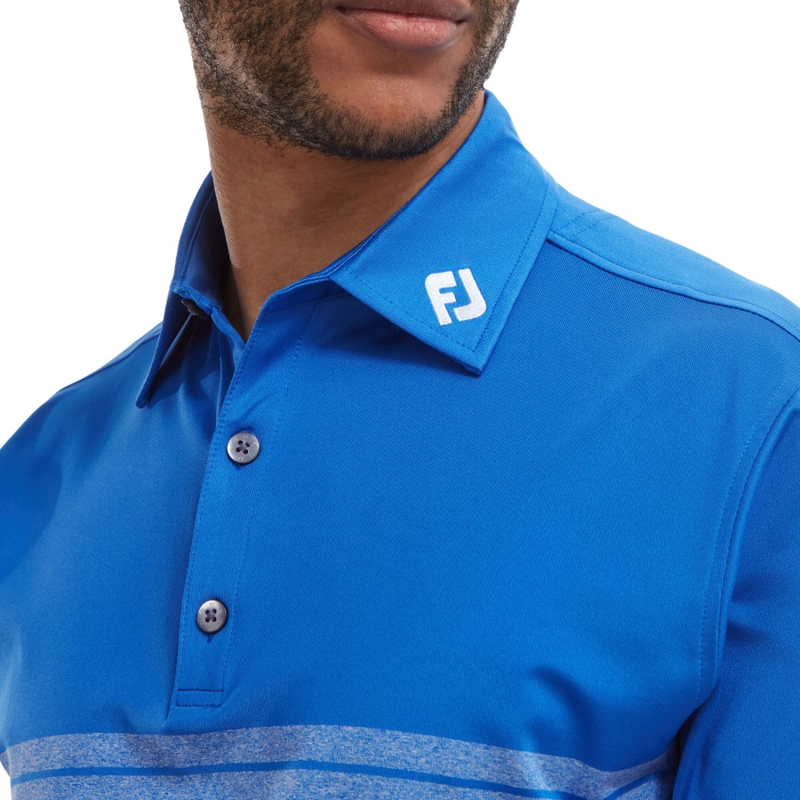 Blue Footjoy Engineered Heather Stripe Lisle