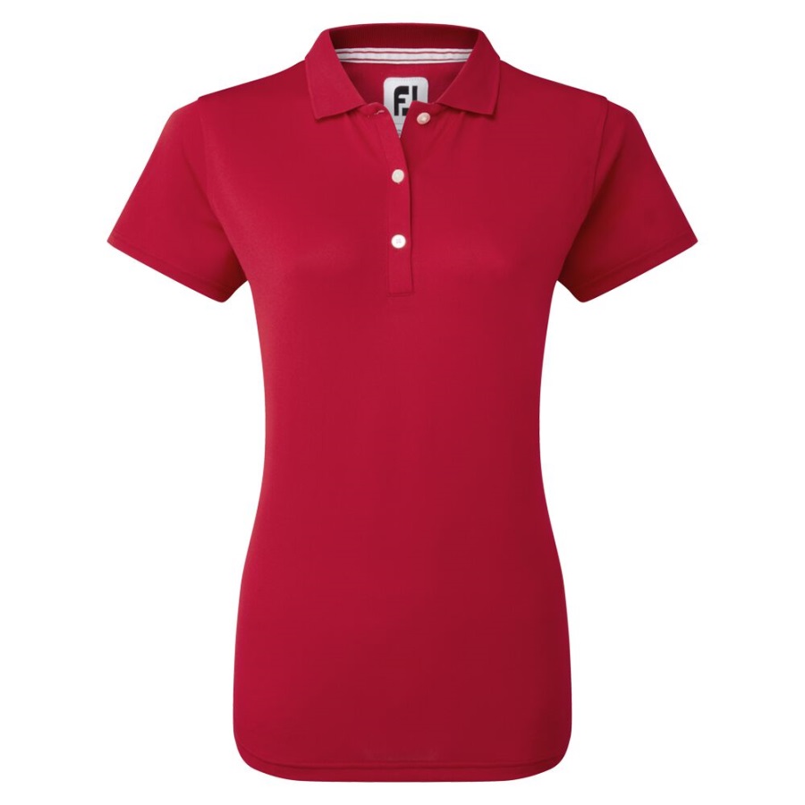 Red Footjoy Stretch Pique Solid