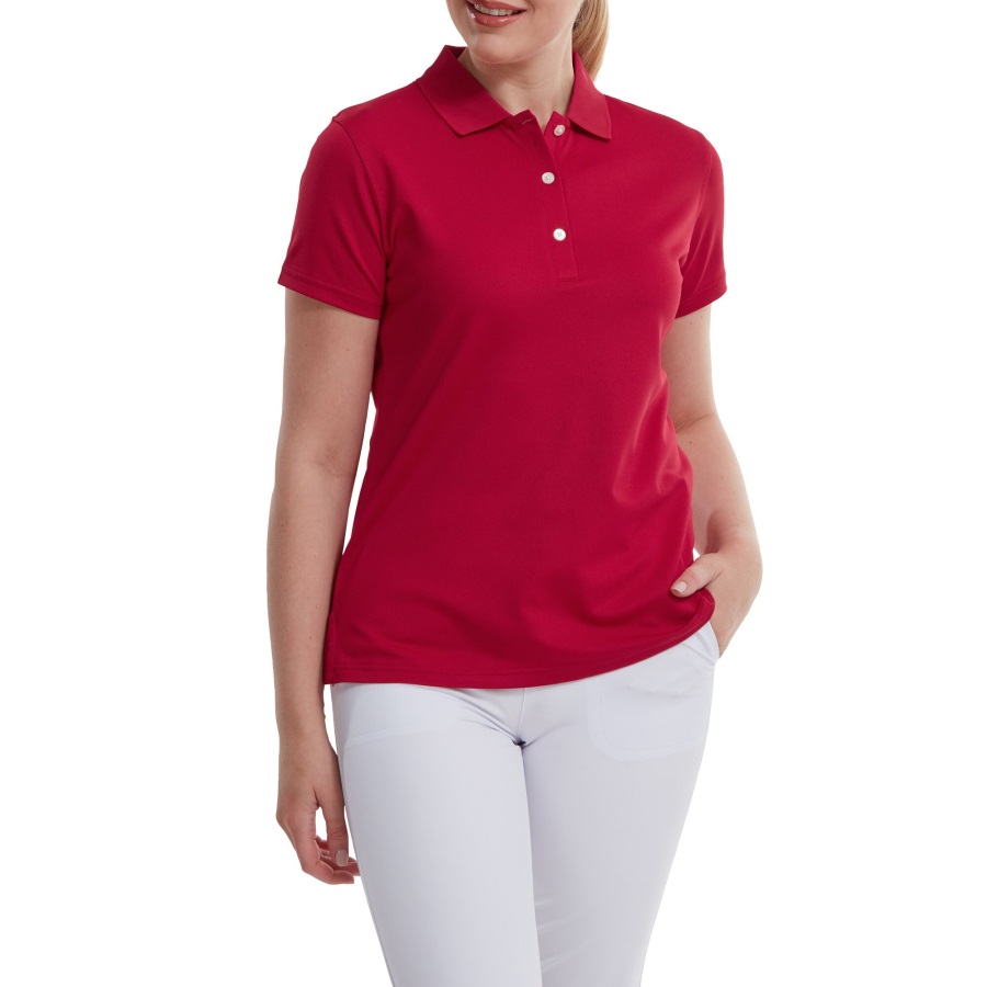 Red Footjoy Stretch Pique Solid