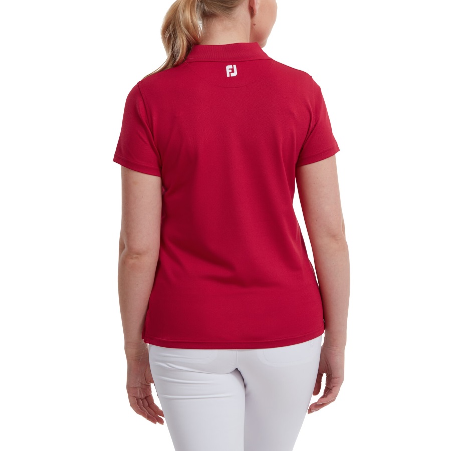 Red Footjoy Stretch Pique Solid