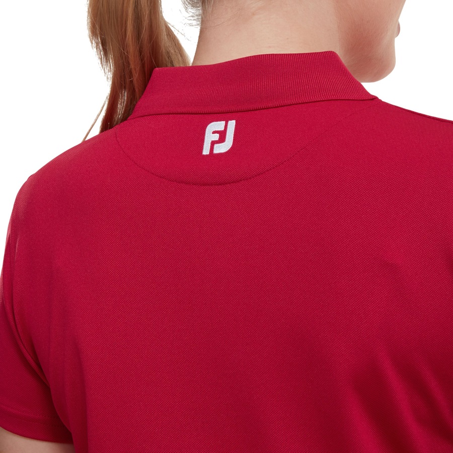 Red Footjoy Stretch Pique Solid