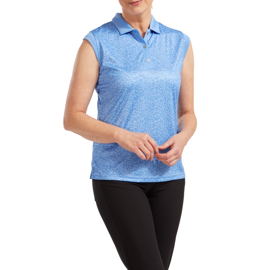 Blue Jay Footjoy Women's Cap Sleeve Print Interlock