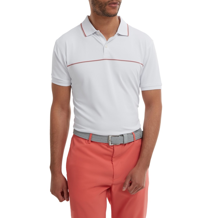 Footjoy White Small Details Pique