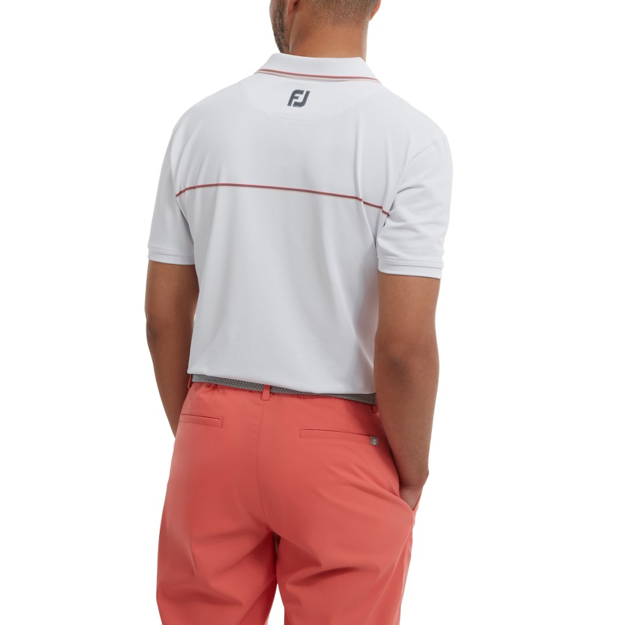 Footjoy White Small Details Pique