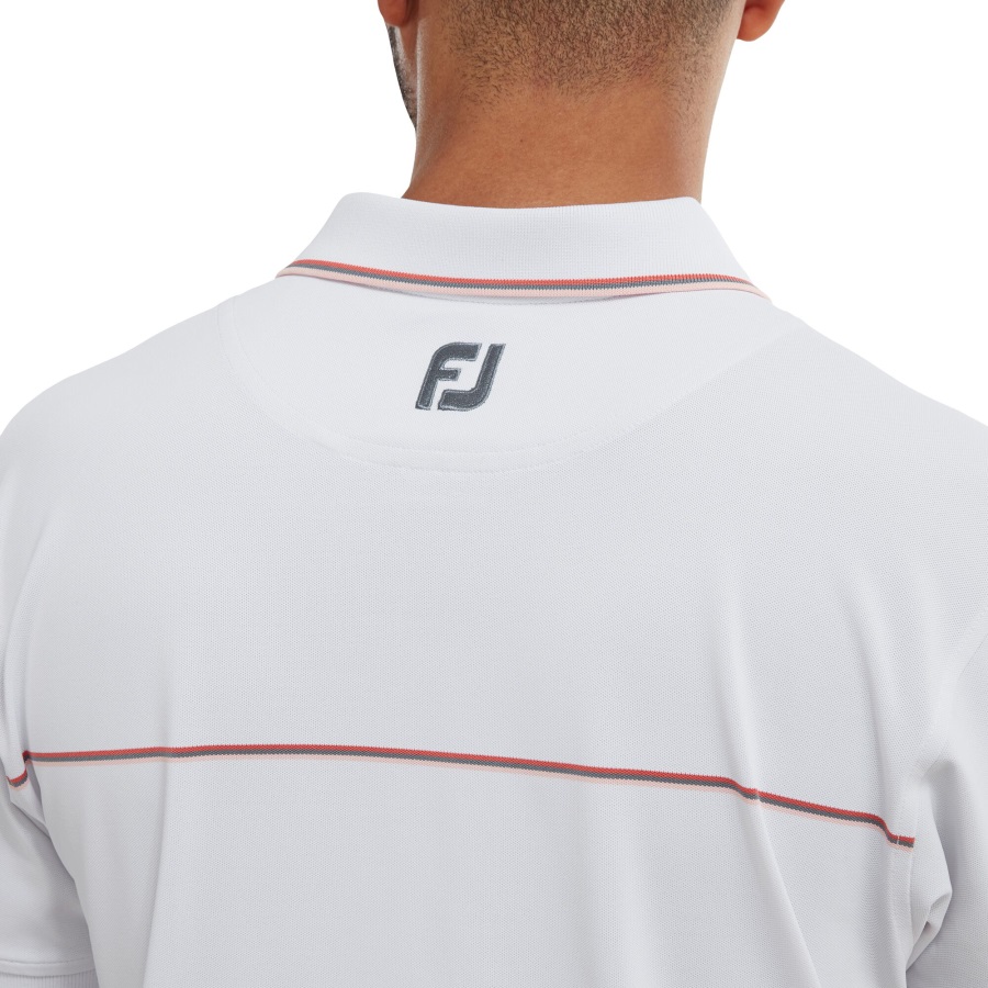 Footjoy White Small Details Pique
