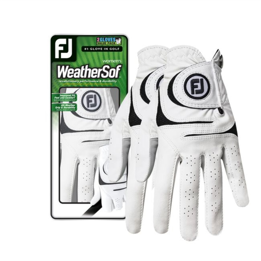 White WeatherSof 2-Pack Women Footjoy