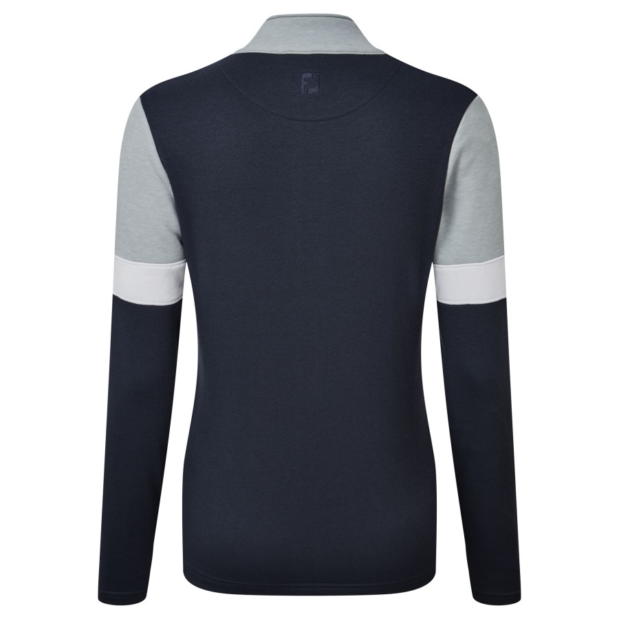 Navy Women's Full-Zip Blocked Midlayer Footjoy