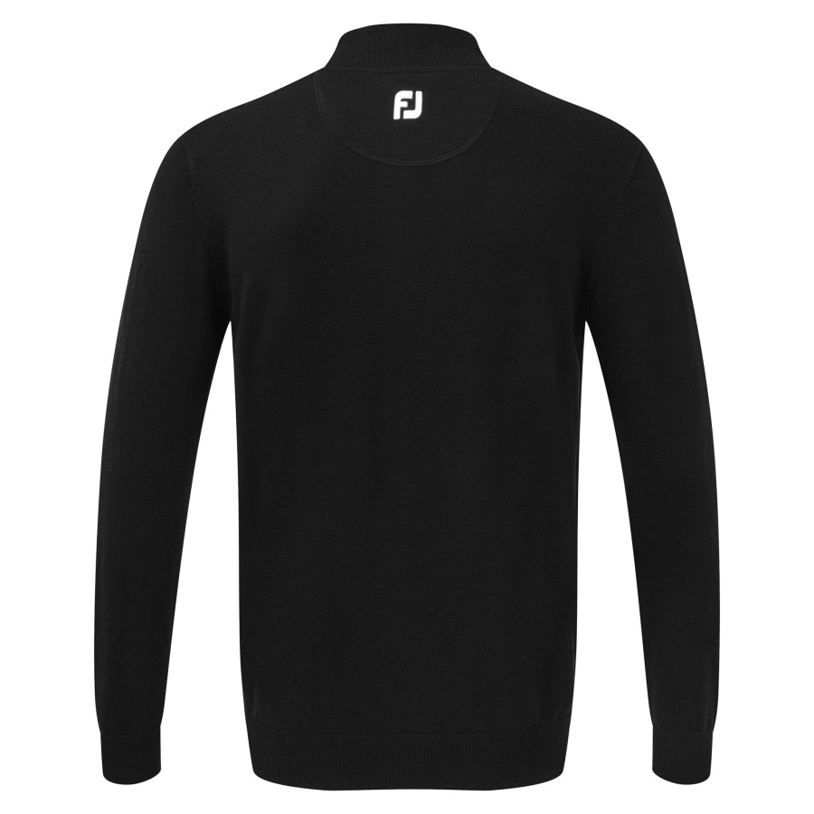 Footjoy Wool Blend Half-Zip Pullover Black