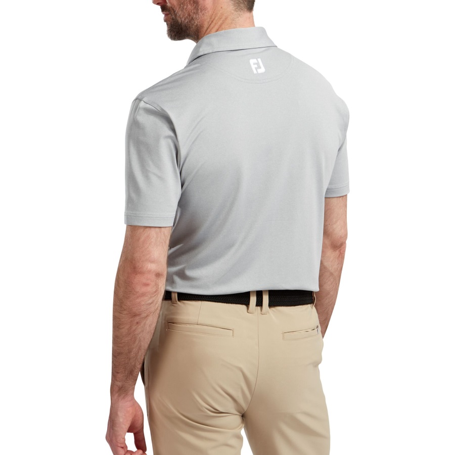 Heather Grey-Lime-White Footjoy Lisle Engineered Chestband