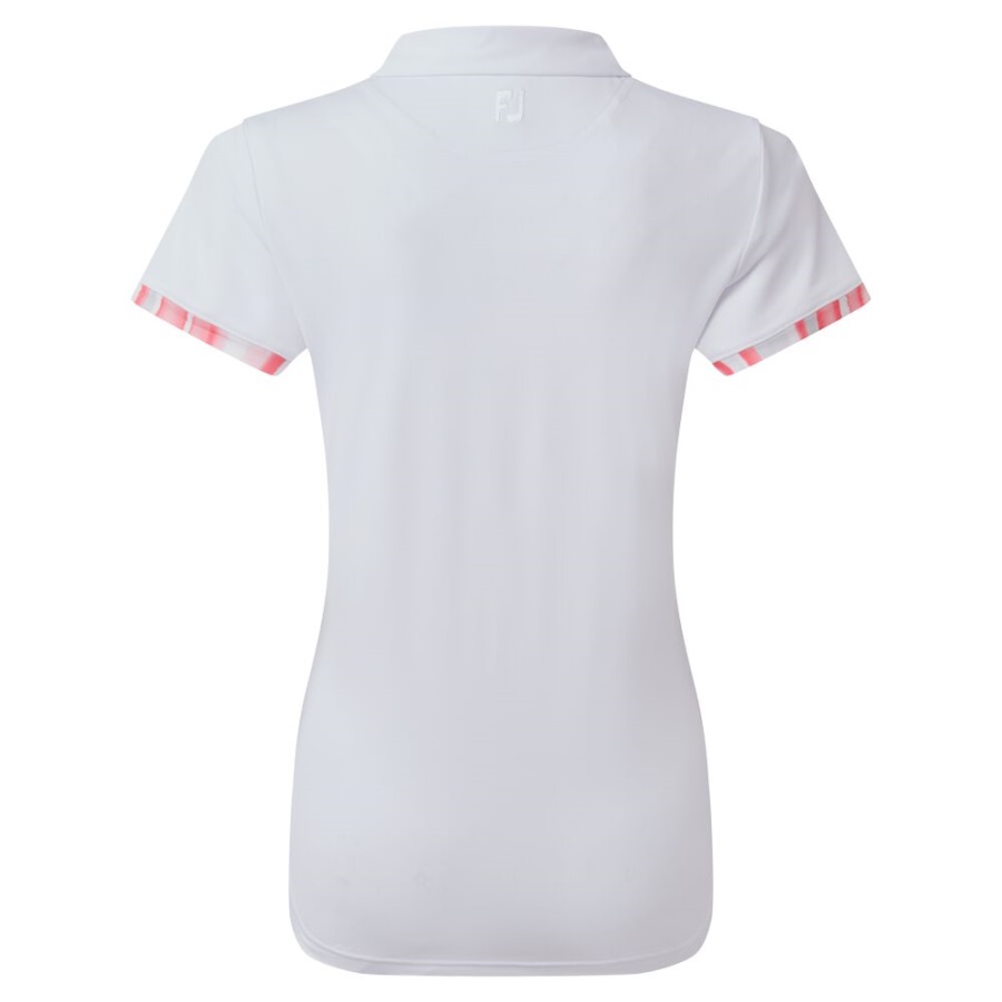 Footjoy Watercolour Trim Pique White