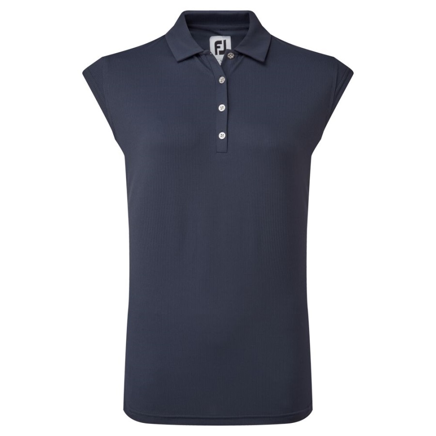 Cap Sleeve Rib Knit Footjoy Navy
