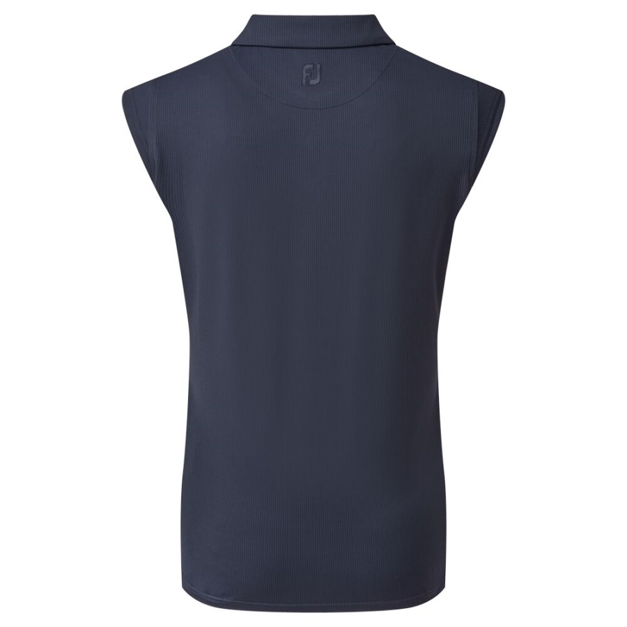 Cap Sleeve Rib Knit Footjoy Navy