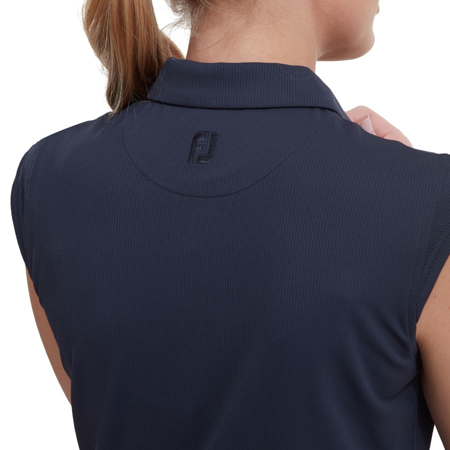 Cap Sleeve Rib Knit Footjoy Navy