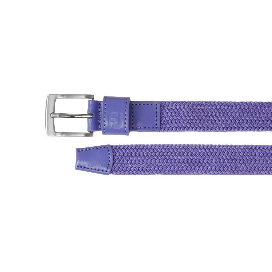 Women's Braided Belt Footjoy Violet