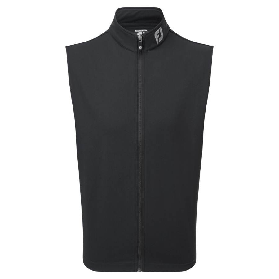 Footjoy Black Full-Zip Knit Vest