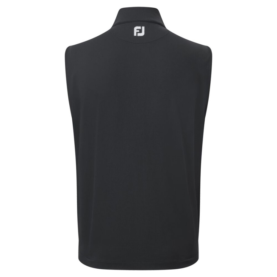 Footjoy Black Full-Zip Knit Vest