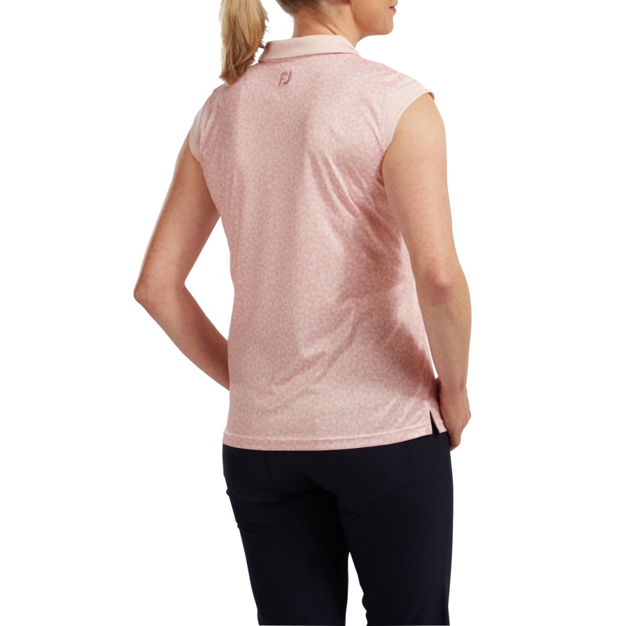 Blush Pink Women's Cap Sleeve Print Interlock Footjoy