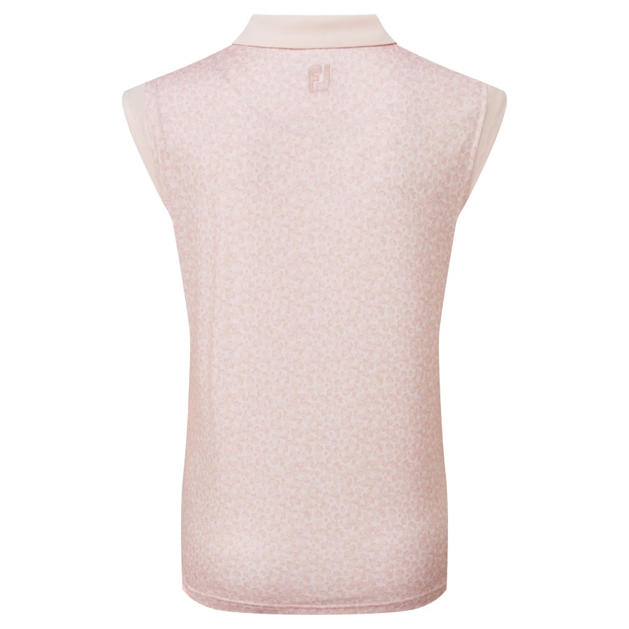 Blush Pink Women's Cap Sleeve Print Interlock Footjoy