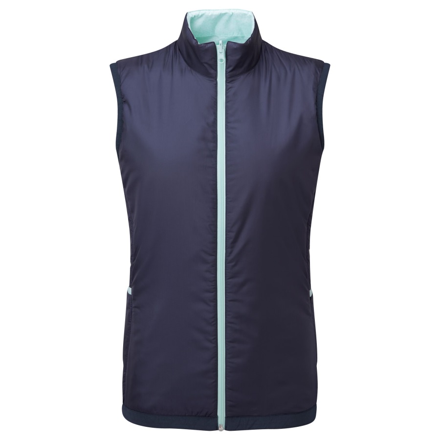 Women's Reversible Thermal Vest Footjoy Navy-Aquamarine