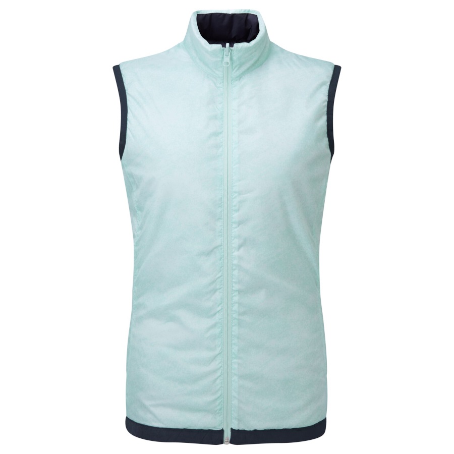 Women's Reversible Thermal Vest Navy-Aquamarine Footjoy