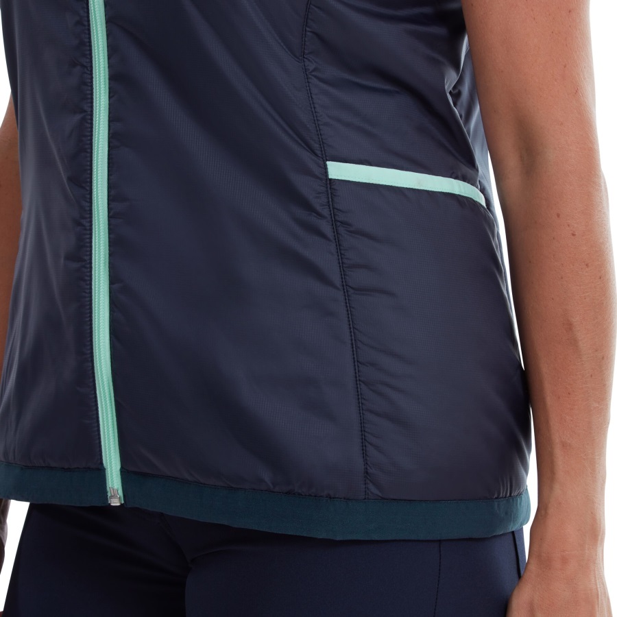 Women's Reversible Thermal Vest Navy-Aquamarine Footjoy