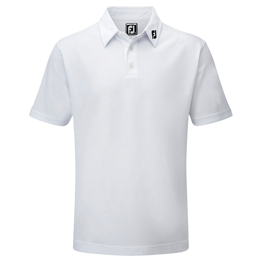 Footjoy Junior Stretch Pique Solid White