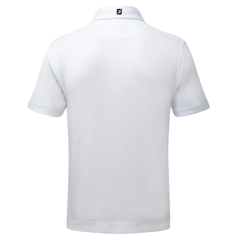 Stretch Pique Solid Footjoy White