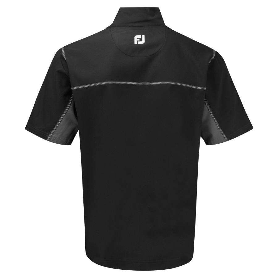 FJ Half-Zip S-S Windshirt Black-Charcoal Footjoy