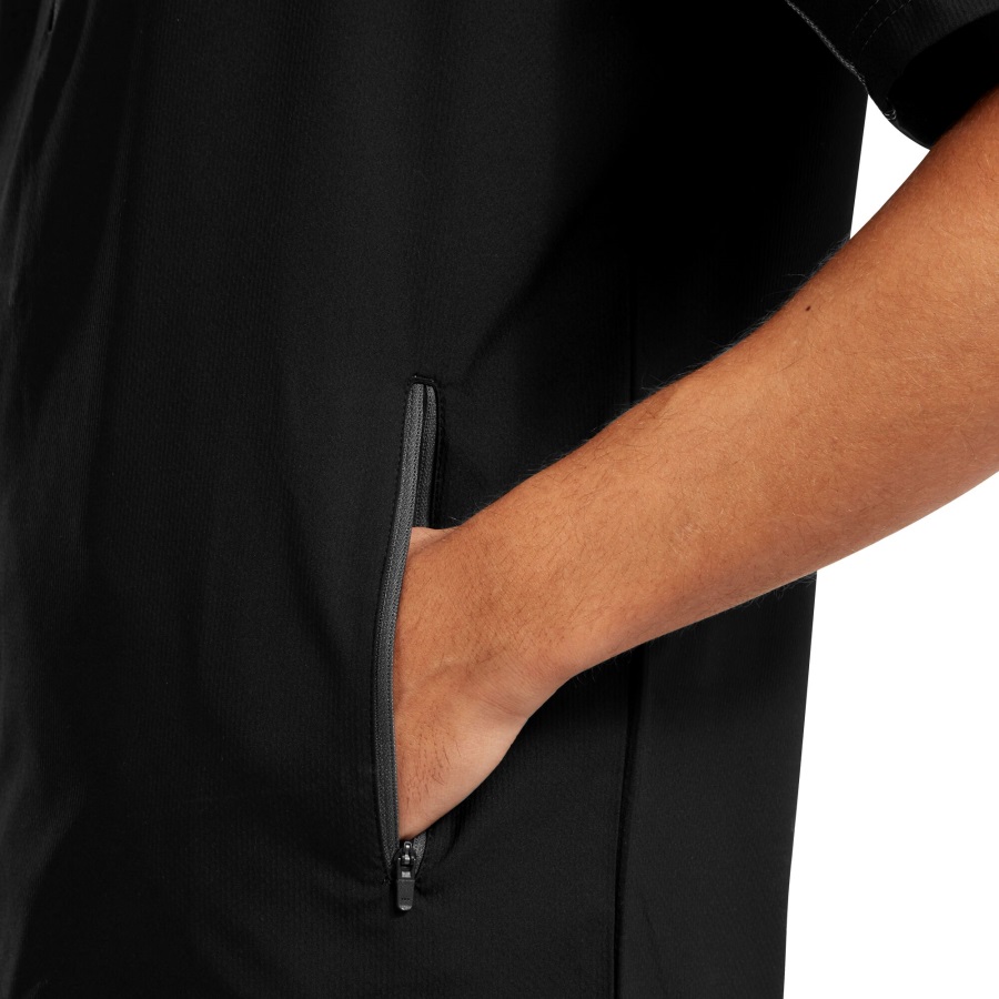 FJ Half-Zip S-S Windshirt Black-Charcoal Footjoy