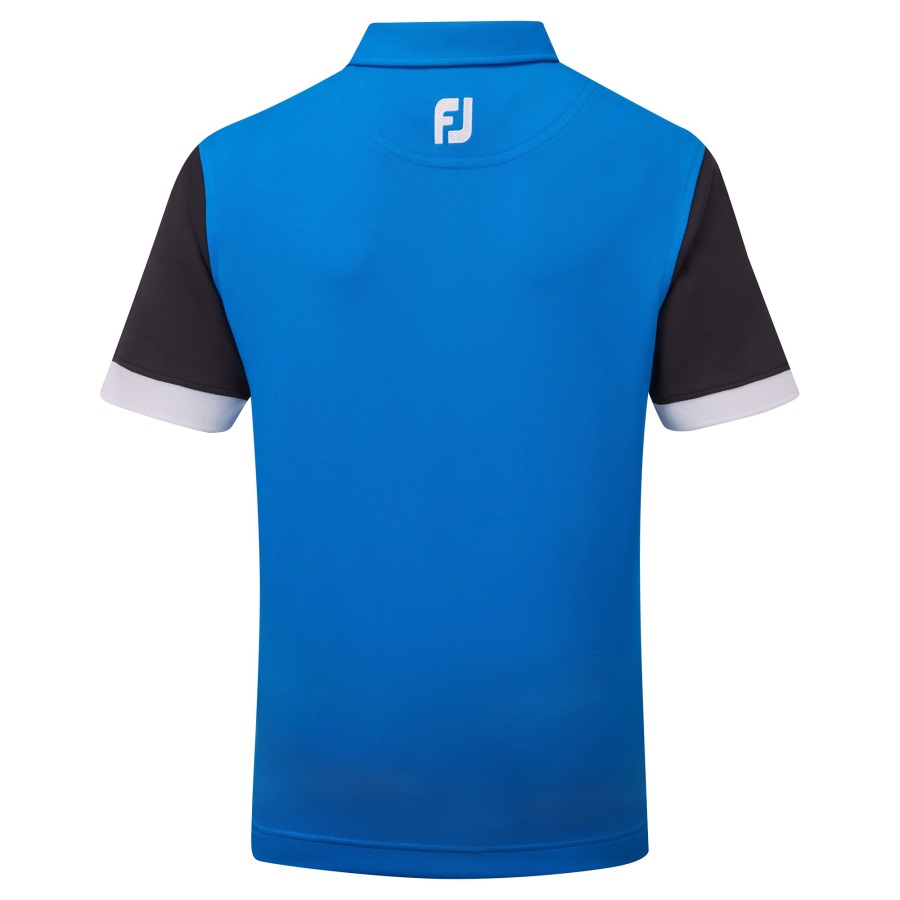 Red-White Junior Colour Block Pique Footjoy