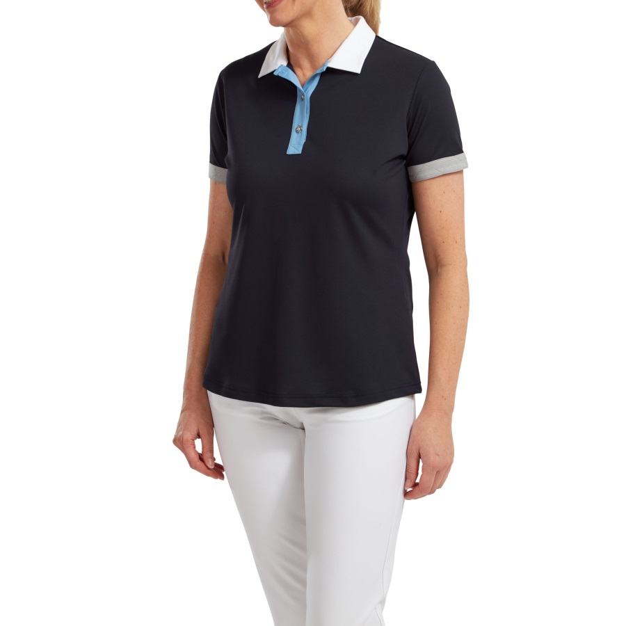 Women's Blocked Pique Navy Footjoy