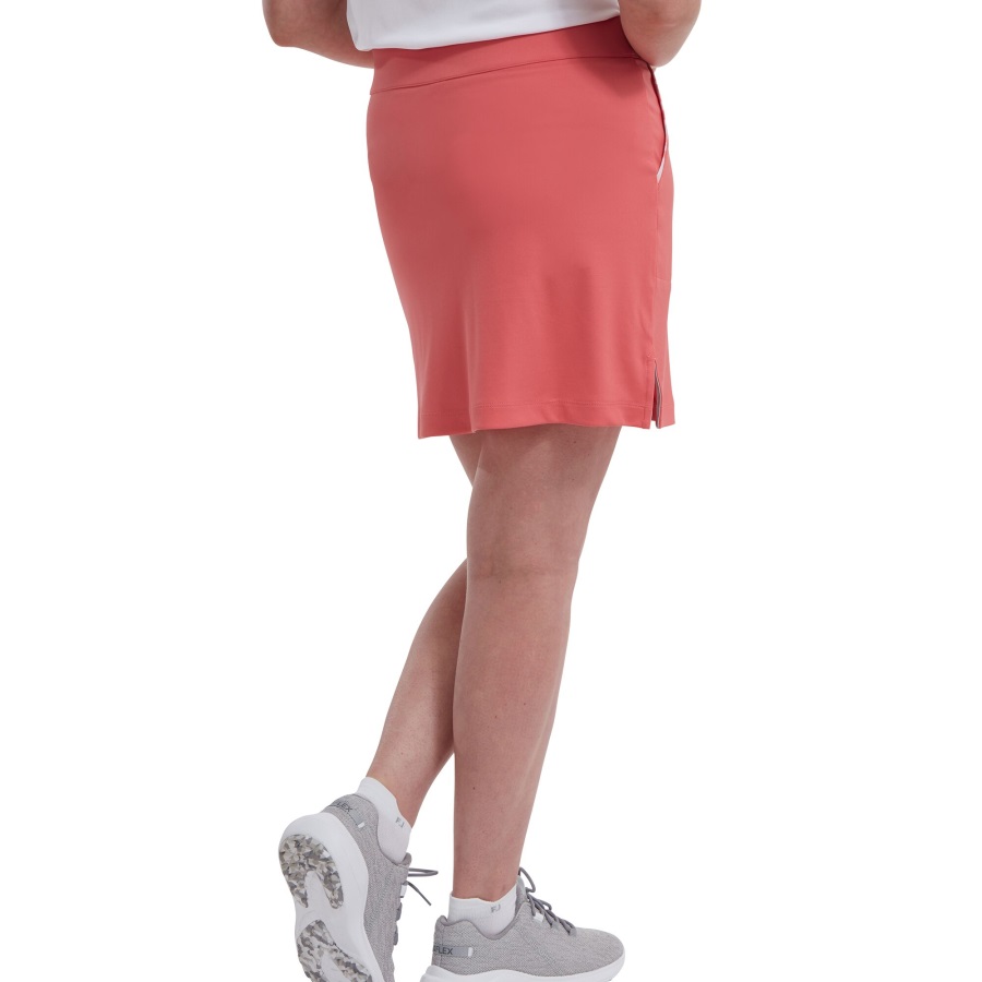 Footjoy Bright Coral Interlock Skort with Watercolour Trim