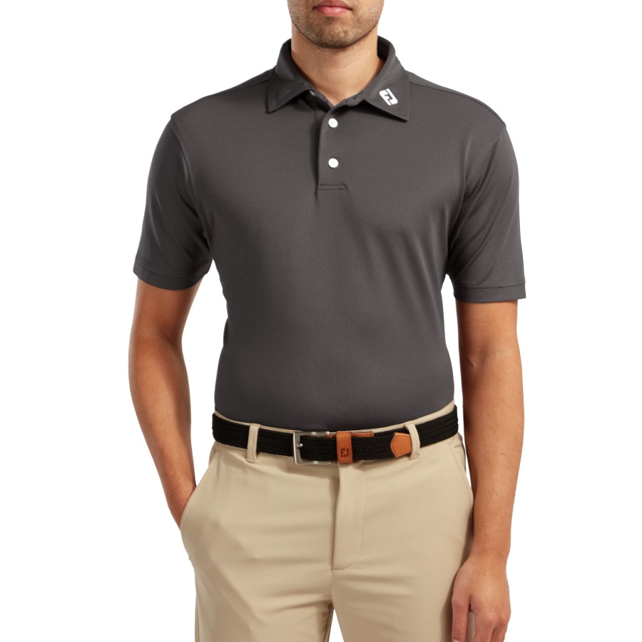 Footjoy Charcoal Stretch Pique Solid