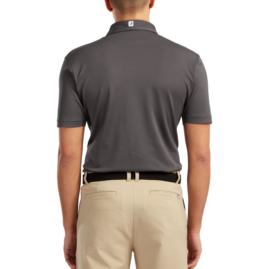 Footjoy Charcoal Stretch Pique Solid