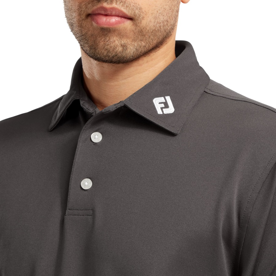 Footjoy Charcoal Stretch Pique Solid