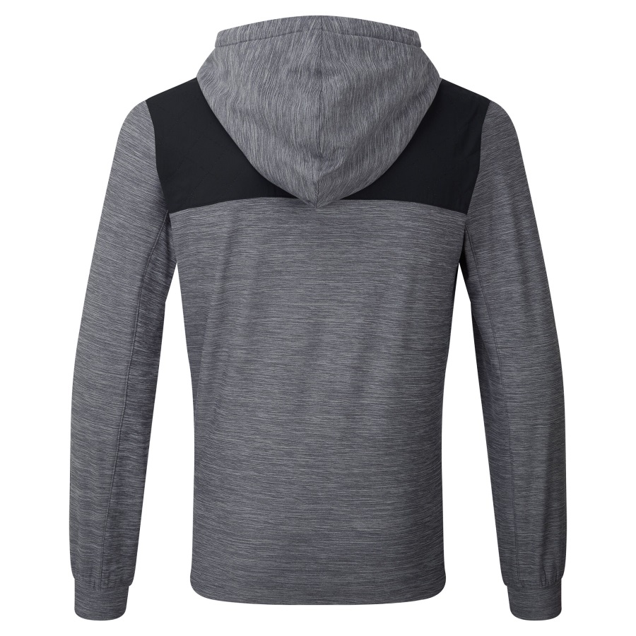 FJ Thermal Hoodie Footjoy Charcoal Spacedye-Black-Orange
