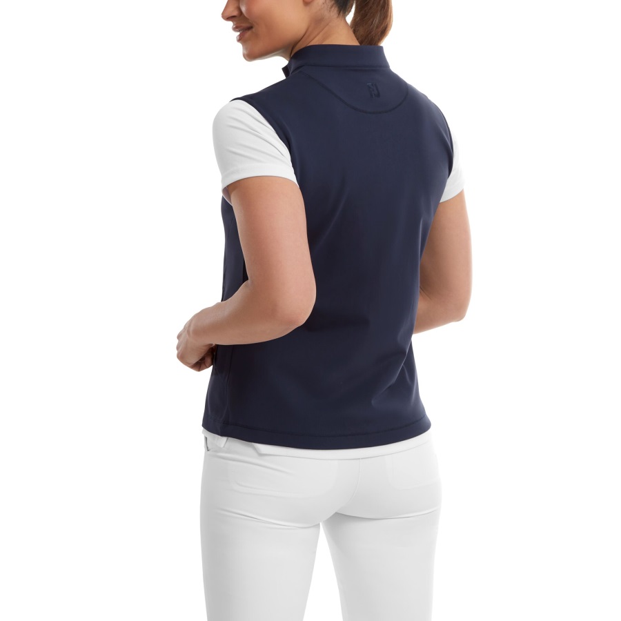 Footjoy Navy Full-Zip Vest