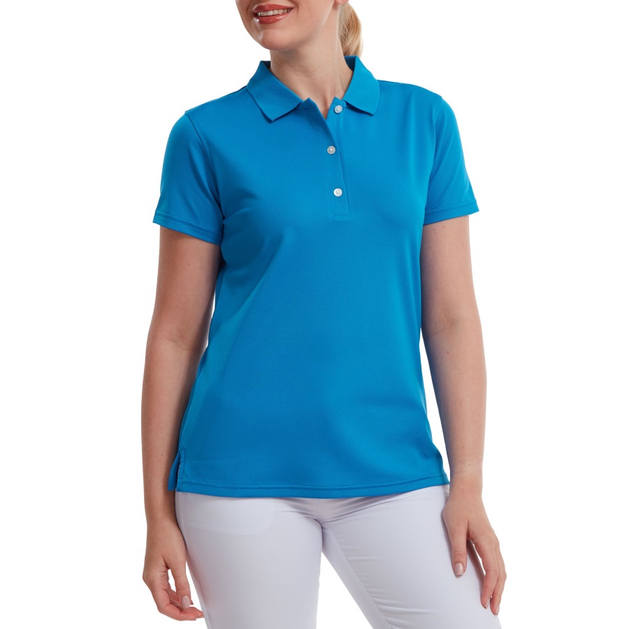 Footjoy Cobalt Stretch Pique Solid