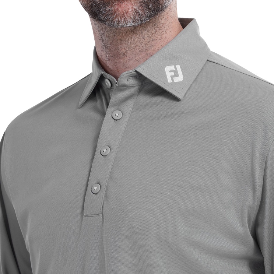 Footjoy Long Sleeve Thermocool Self Collar Grey