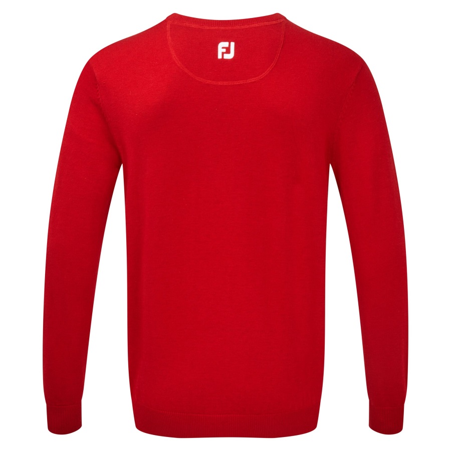 Footjoy Wool Blend V-Neck Pullover Red