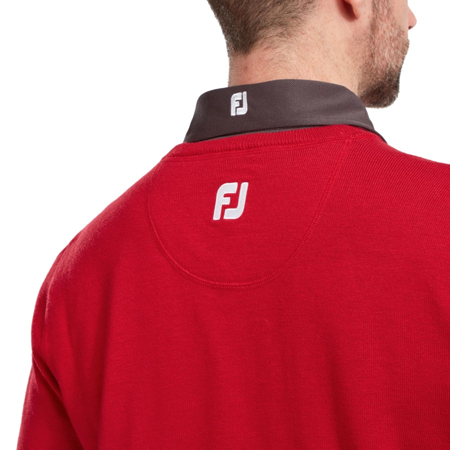 Footjoy Wool Blend V-Neck Pullover Red