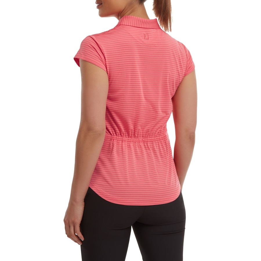 Footjoy Tonal Stripe Lisle Bright Coral