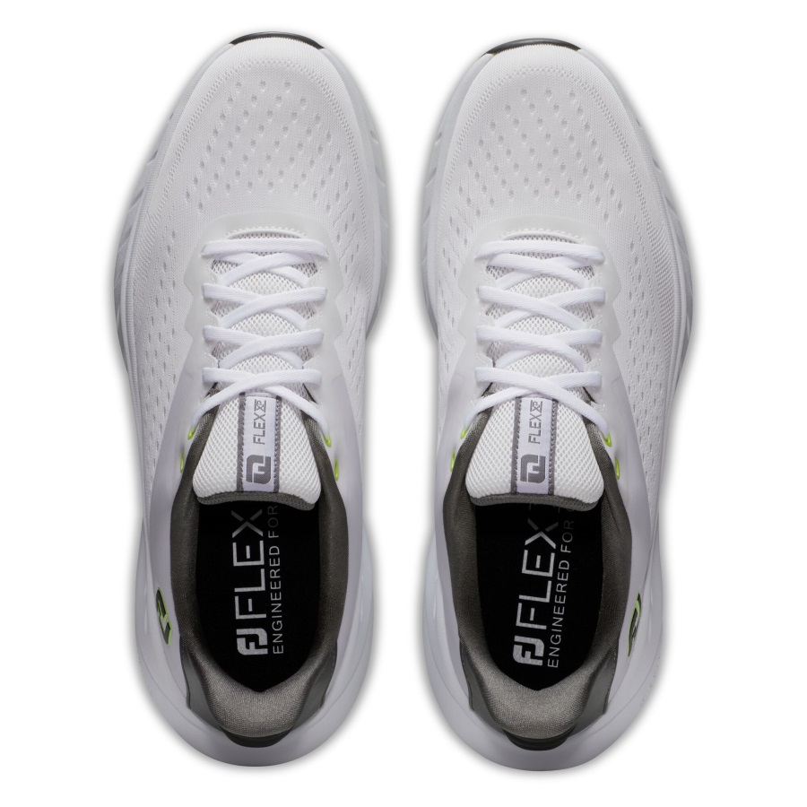 Footjoy White-Black-Lime Flex XP