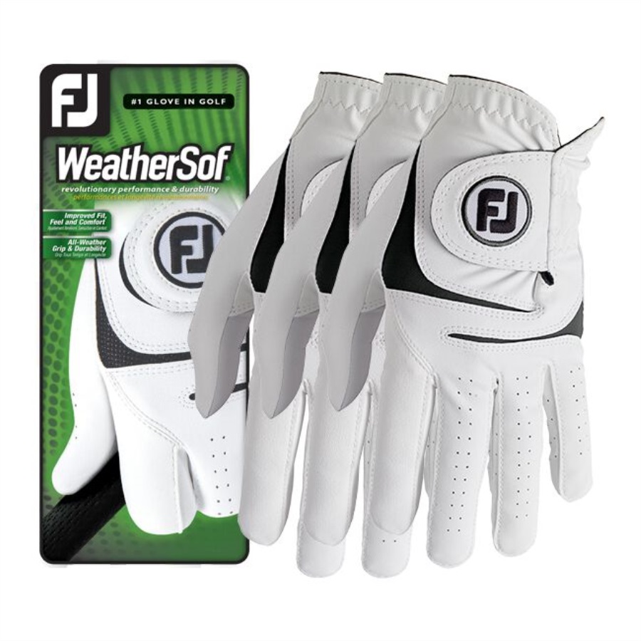 White WeatherSof 3-Pack Footjoy